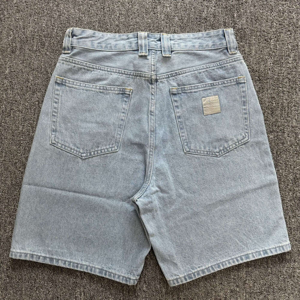 Wash Loose Light Blue Denim Shorts B5