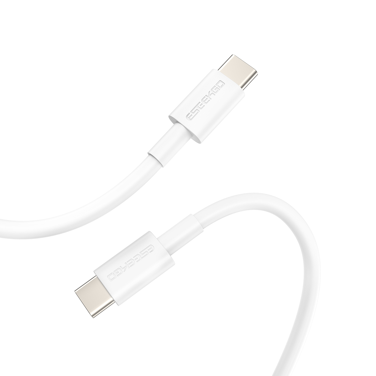 USA STOCK ESEEKGO L-6CW 3.3FT Type-C To Type-C TPE Soft Data Cable With Retail Package ship in 2 days Fast charging