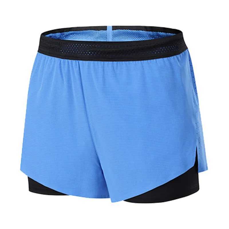 Marathon running shorts are lightweight quick drying breathable moisture absorbing and mens fitness training three-point shorts W250324