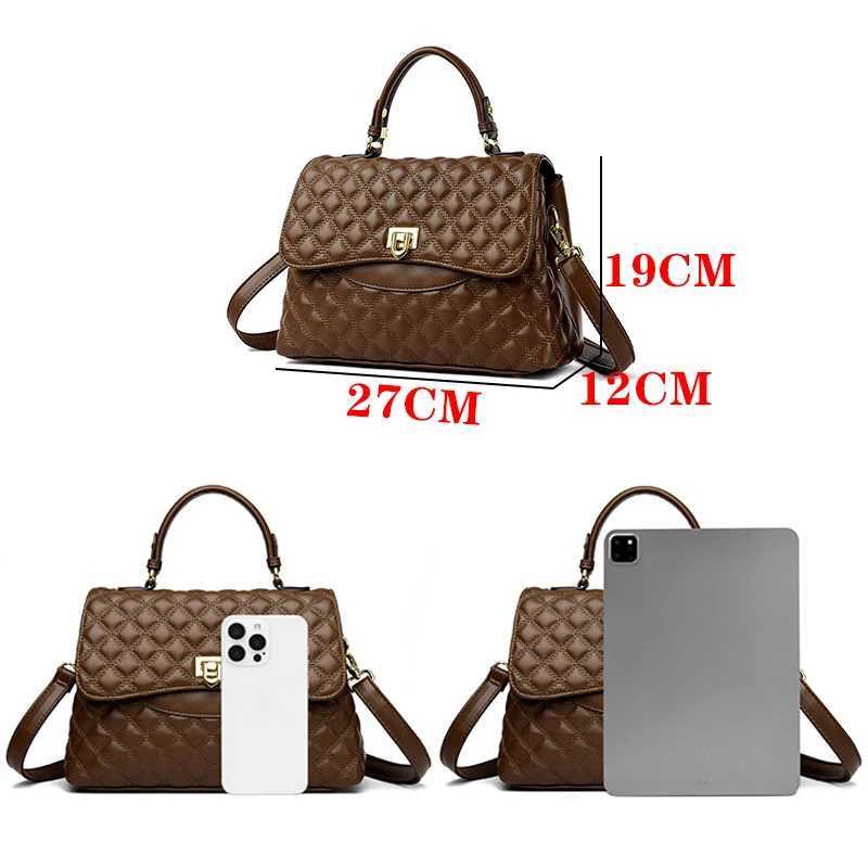 Fashionable and high-quality soft leather messenger bag luxurious designer multi-layer womens handbag womens shoulder bag Z250324