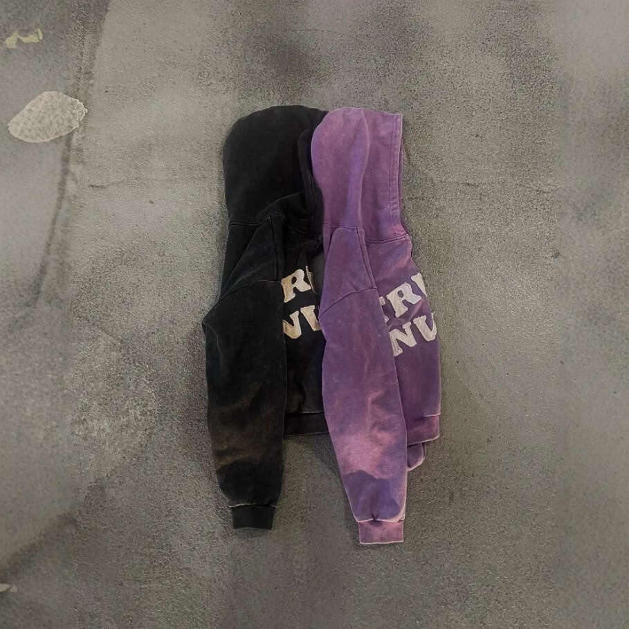 Fashion Letter Splicing Embroidered Zipper Men's and Women's American Couple's Loose Hoodie gift for man