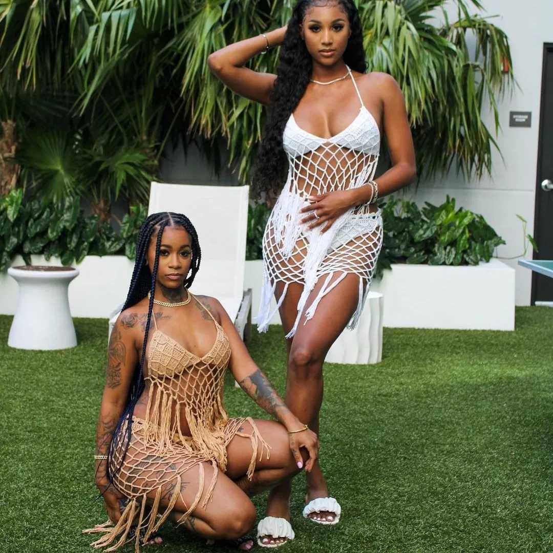 Womens handmade crochet bikini sexy beachwear womens swimsuit womens swimsuit plus size bikini set swimsuitXJ250324