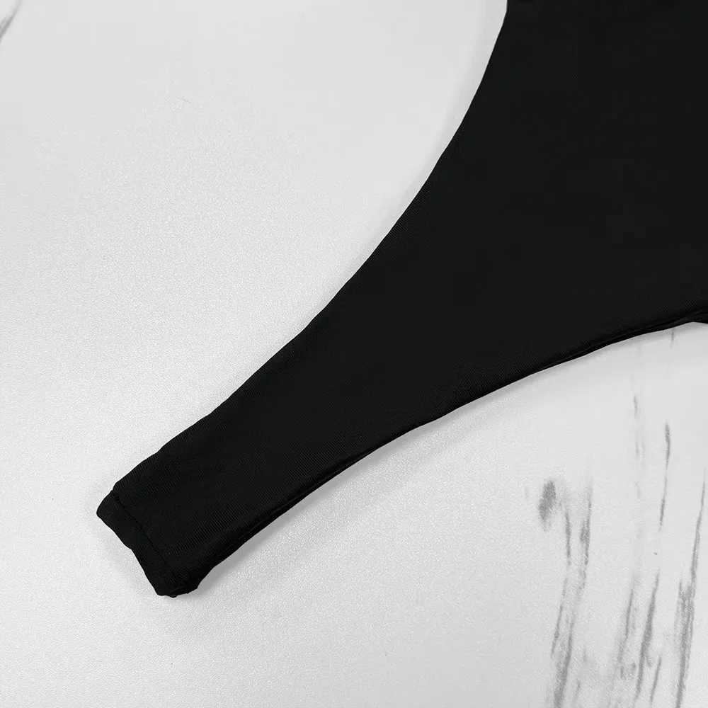 2025 New Womens Solid Color Split Beach Wear Sexy SS Three Point Bikini SS Adjustable Strap Stainless Steel Bracket Set SwimmingXJ250324