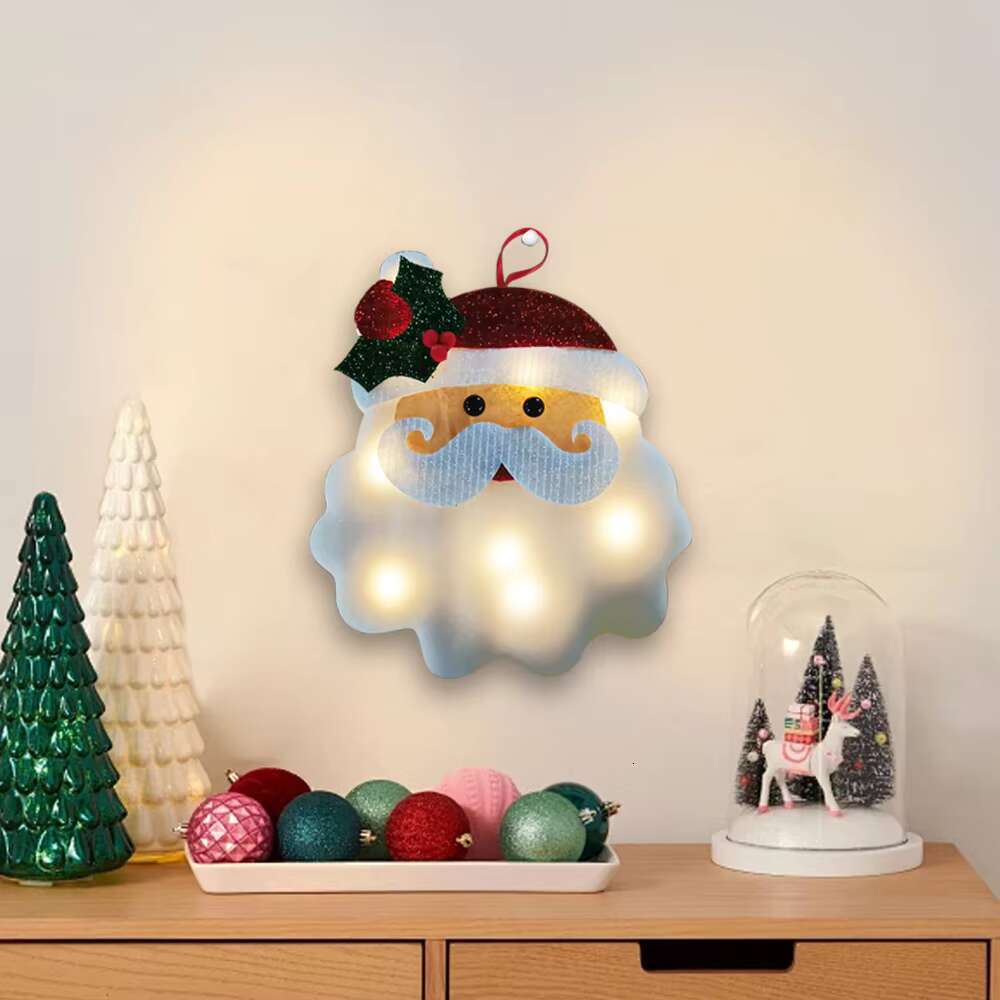 Creative design of Christmas chandelier, snowflake star, elk, cedar shaped lamp, decorative lighting