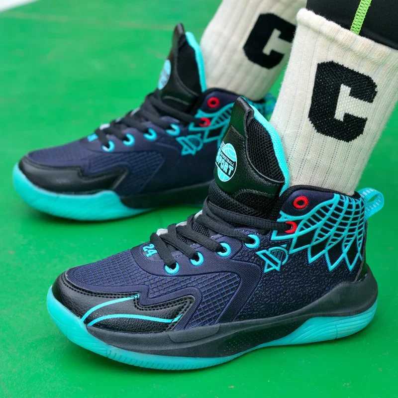 New breathable basketball shoes for boys running shoes for teenagers and middle-aged and elderly children W250324