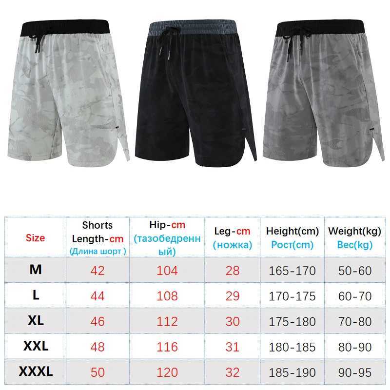 Mens fitness shorts quick drying sportswear casual beach brand short camouflage running shorts breathable gym shorts W250324