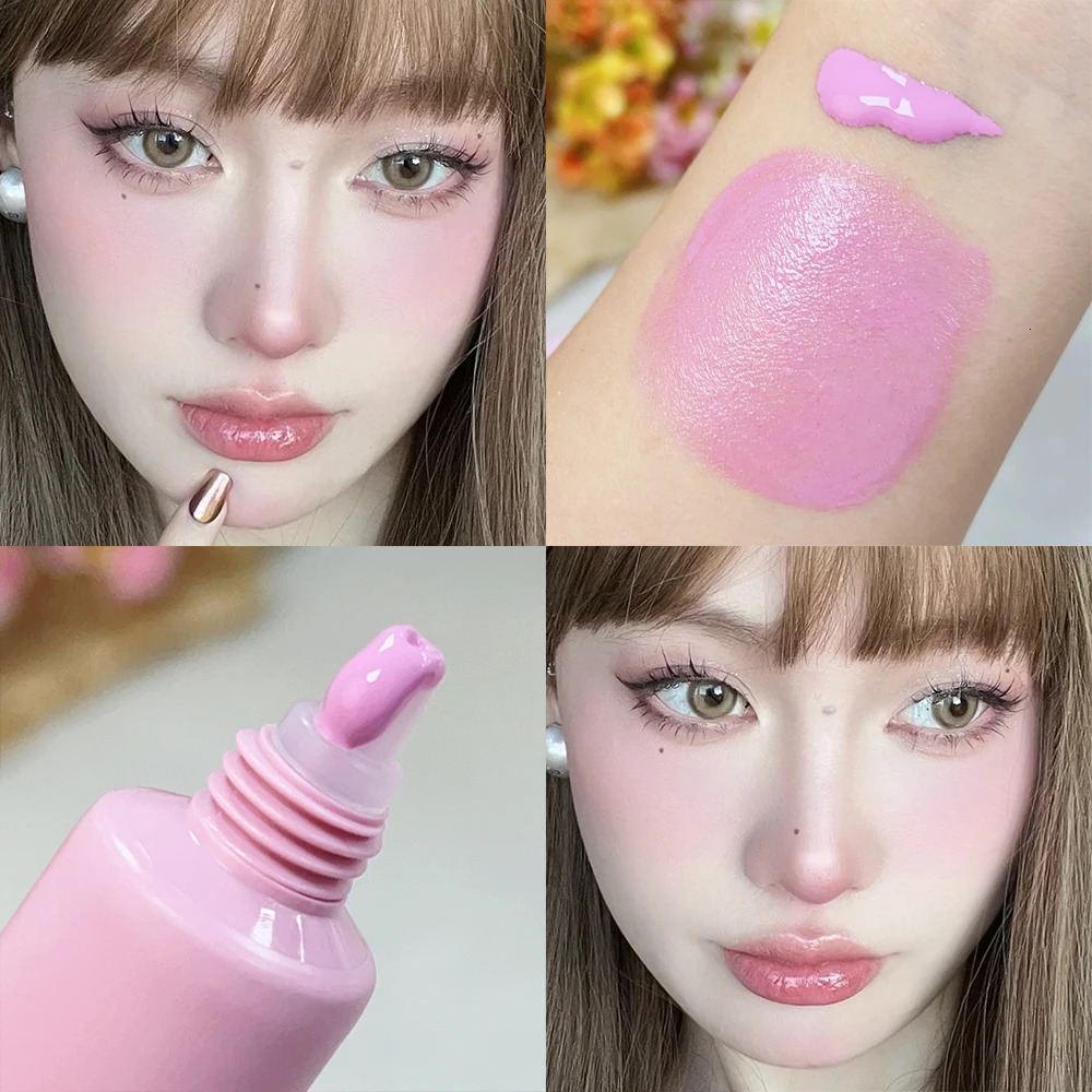 5 Colors Waterproof Pink Purple Liquid Blush Face Contour Brighten Makeup Multi-purpose Eyes lips Makeup Blush Stick Cosmetics 250324