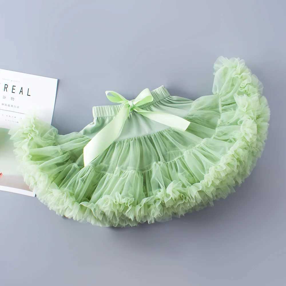 Baby Girls Tulle Tutu Skirt Ballet Performer Pettiskitt Fluffy Childrens Ballet Skills Party Dance Princess Girls Tulle Dress 1-16YT250326