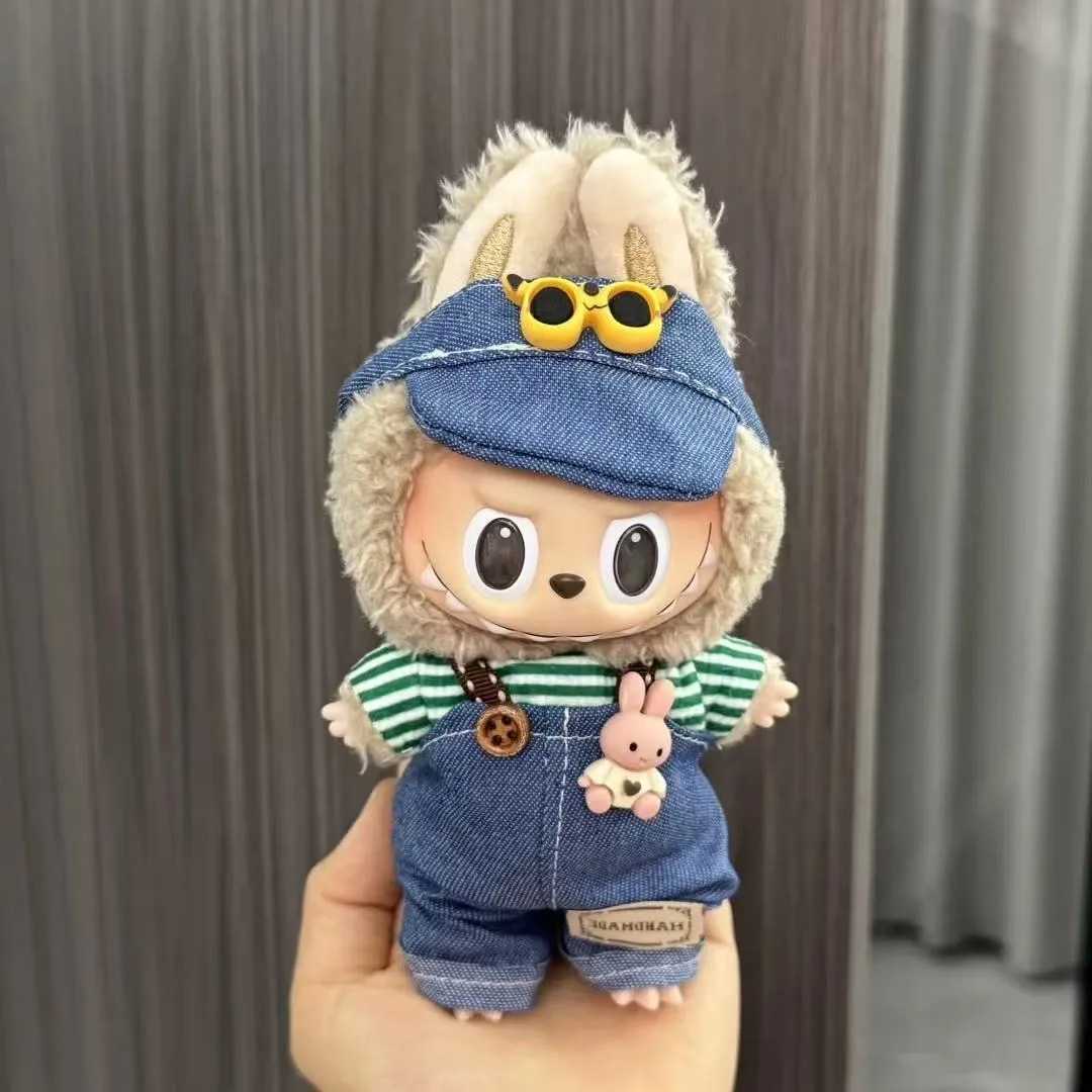 17cm Labubu V2 V1 Fashion Clothing Accessories Idol Doll Clothing Childrens Gifts Labubu RopaXJ250324