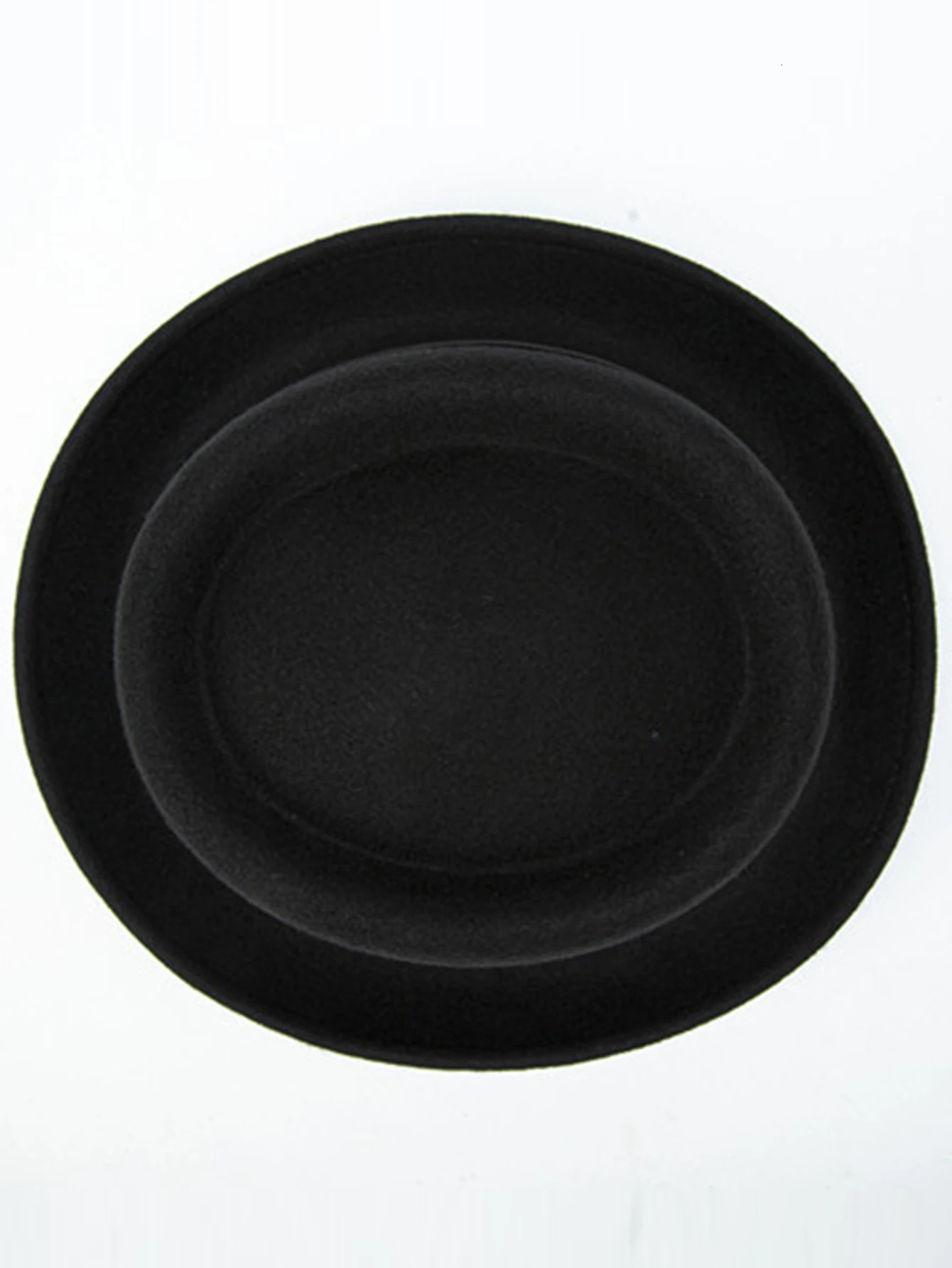 Womens Foldable Pork Pie Fedora Hat Width Brim 100% Wool Felt Pork Skin Hat Church Jazz Ribbon 250322