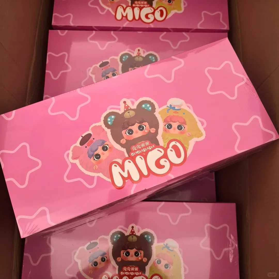 Baby Three V 3 Migo Fun Plush Pendant Blind Box Guiguisuisui Series Mysterious Box Cute PVC Plush Toy Decoration Doll Childrens GiftT250325
