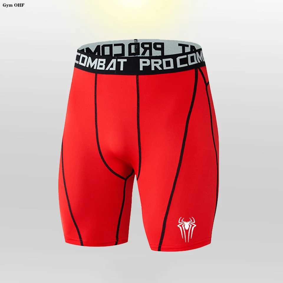 Mens compression running shorts sports shorts fitness shorts quick drying luggage underwear tight sports pants W250324