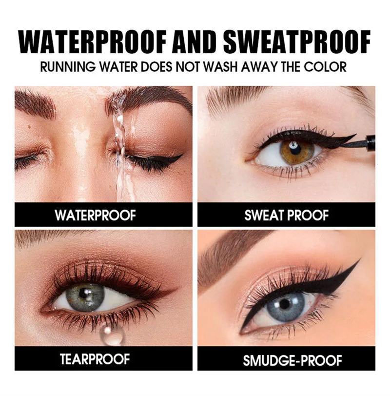 Waterproof Black Liquid Eyeliner Pen Ultra-Fine Anti Smudge Lasting Smooth Lying Silkworm Eyes Liner Pencils Eye Makeup Tools 250324