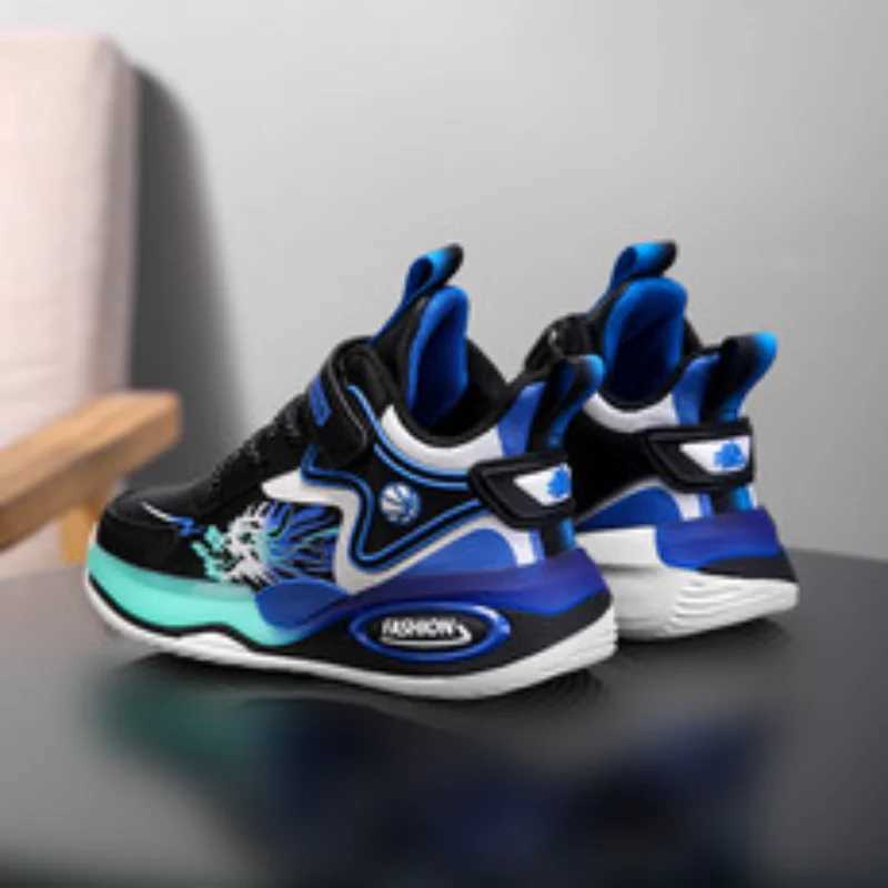 Winter New Boys Wool Basketball Shoes Anti slip Warm Sports Shoes Youth Running Shoes Basketball Sports Shoes W250324