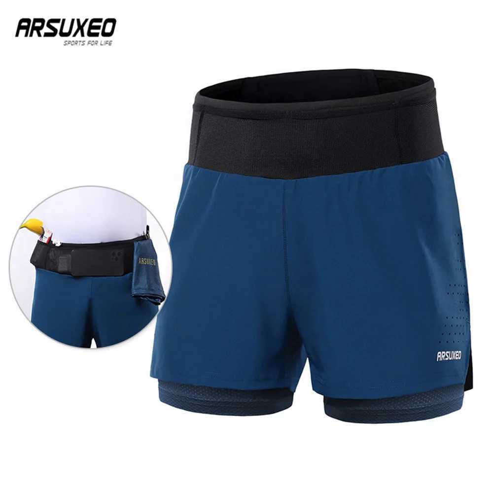 ARLUXEO Mens Running Shorts Outdoor Sports Running Shorts Gym Training Fitness Exercise 2-inch Shorts Breathable Quick Drying W250324