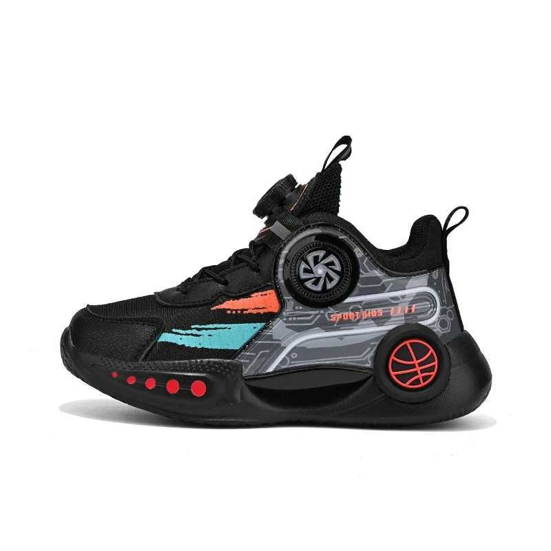 Brand childrens shoes boys basketball shoes childrens casual sports shoes black boys sports shoes outdoor running sports shoes W250324