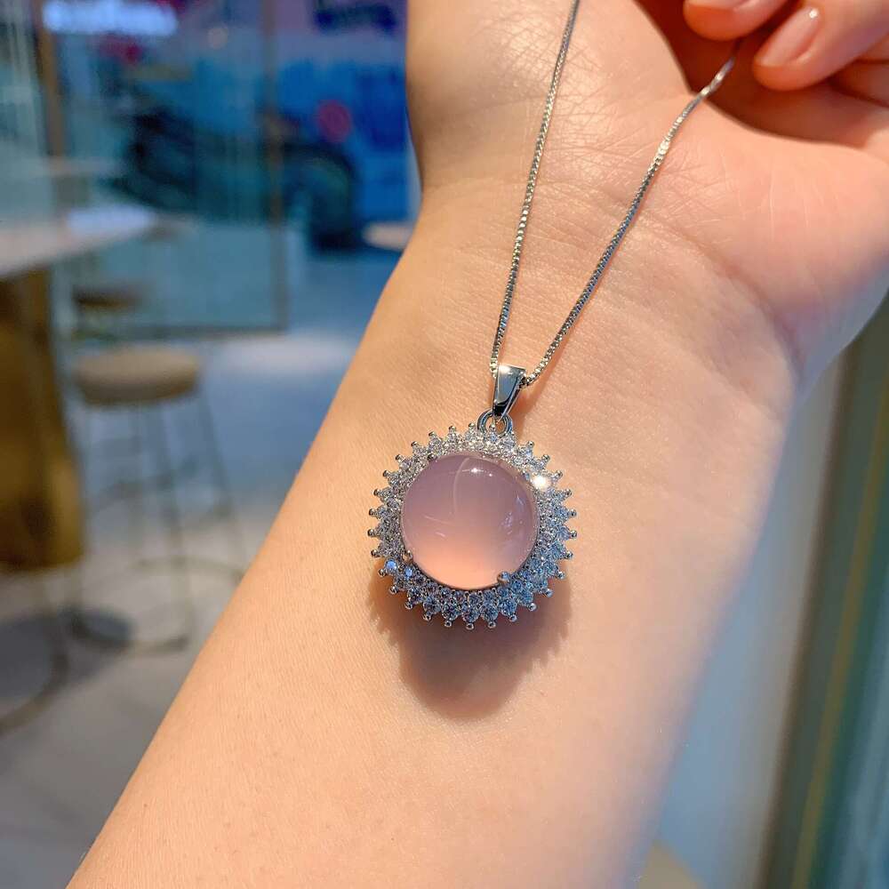 Zhuang Shengsheng Jewelry Ice Seed Fluorescent Round Violet Charm Jade Marrow Pendant for Women's Birthday Gift * 14