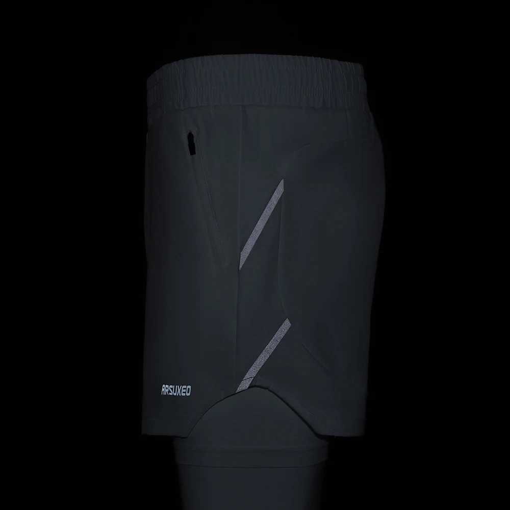 ARLUXEO Mens Running Shorts 2-inch Fitness Clothing Spring Sports Shorts Fitness Yoga Exercise Slow Running Breathable Bicycle Shorts B9 W250324