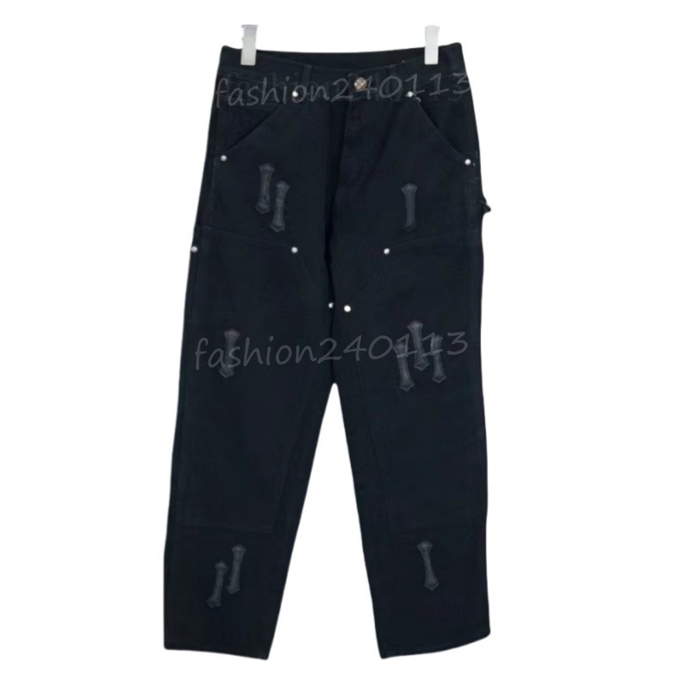 designer for mens pants Mens Jeans trends Distressed Black Ripped Biker Slim Fit Motorcycle Mans stacked men womens baggy jeans hole