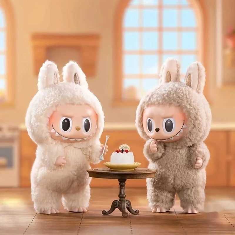 POPMART Original Labubu 100% Genuine Monster Macaroon Blind Box Vinyl Base Series Keychain Bag Pendant for CollectionT250325