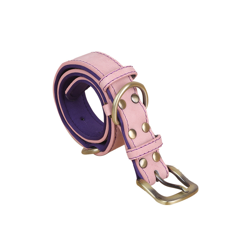 Soft & Strong PU Cat Collar with Retractable Strap and Premium Alloy Clasp Unisex Design