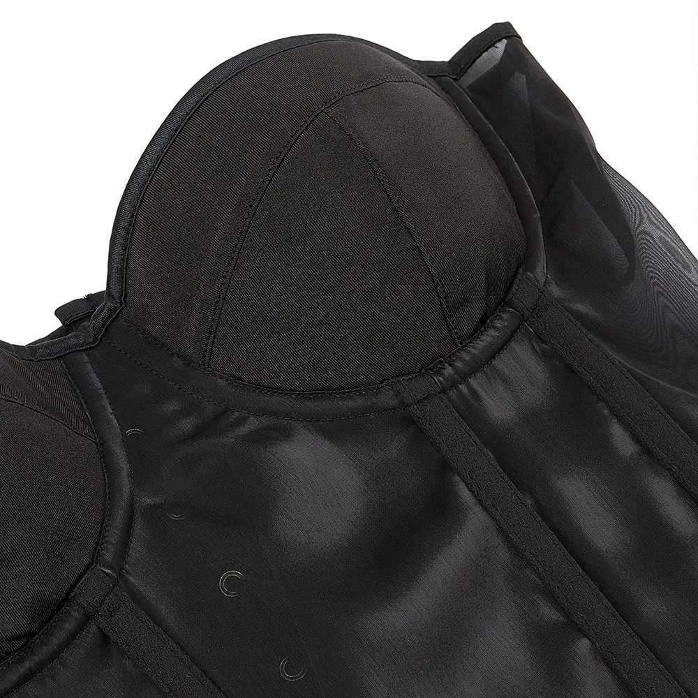 Sexy black transparent mesh bra push up bra womens tight corset Bustier club party breathable shaping clothing plus size W250325