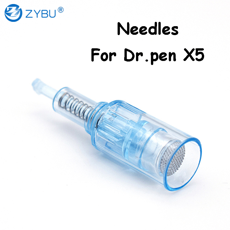 Dr.pen Ultima X5 Device 50Pcs Needles Cartridges 9 12 24 36 42 Pins Nano Round 3D 5D Silicon Dermapen Skin Care Needling Parts Face MTS Tips Derma Pen