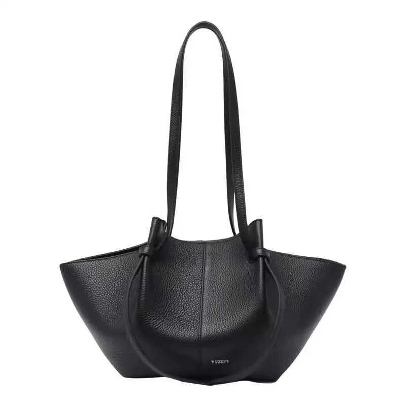 London YUZEFI Womens Large Handbag Handbag Leather Large Capacity Shoulder Bag Fashion Armrest Bag Womens Z250324