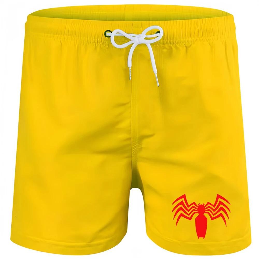 2024 spider Print Quick Dry Swimming Shorts For Men Swimwear Man Swimsuit Swim Trunks Summer Bathing Beach Wear Surf Boxer Brie 250321