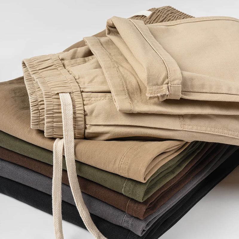 highquality cotton mens loose casual durable straight pants SXXXL 250322