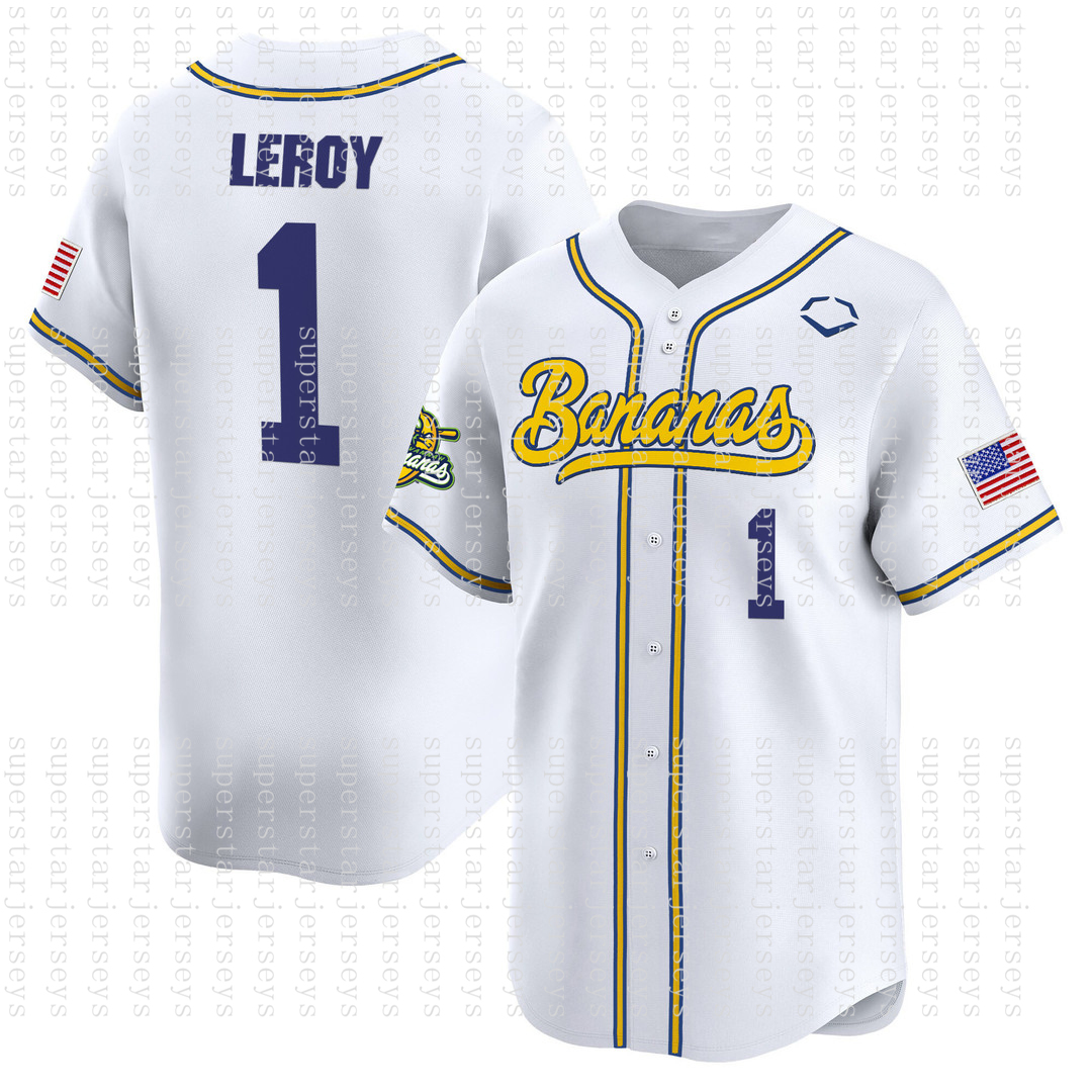 Custom 2024 Savannah Baseball Jersey Your Name Number Bananas Men Women Youth Baseball Jerseys