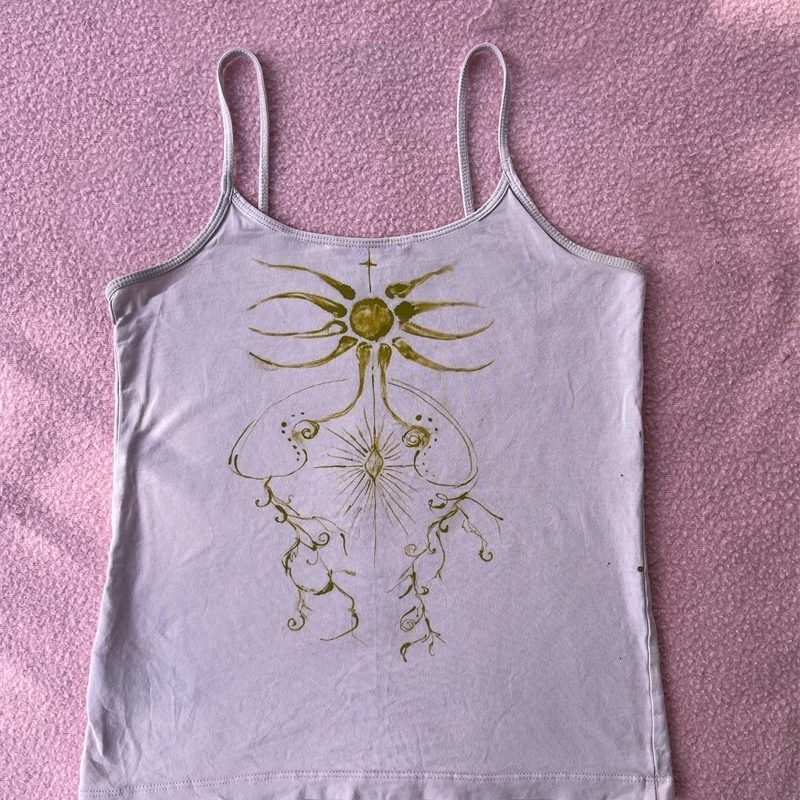 Y2k Womens Summer Tanks Print goth Insects Graphic T Shirts Camis Clothes Crop Top Women Casual Slim 2000s T-shirt Emo Girls 250324