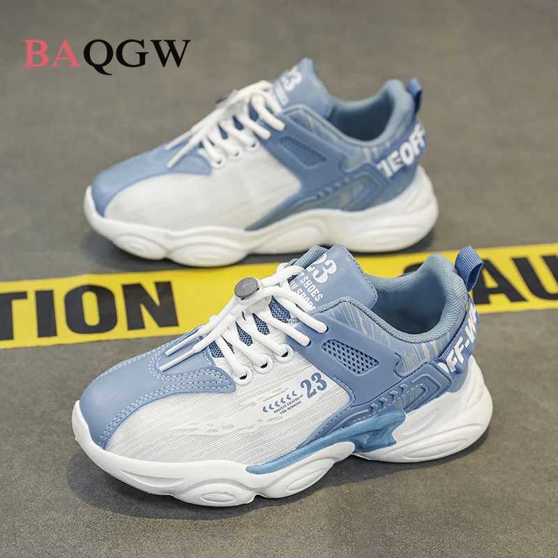 Spring Kids sports fashion sneakers air cushion mesh breathable basketball shoes light anti slip running shoes W250324