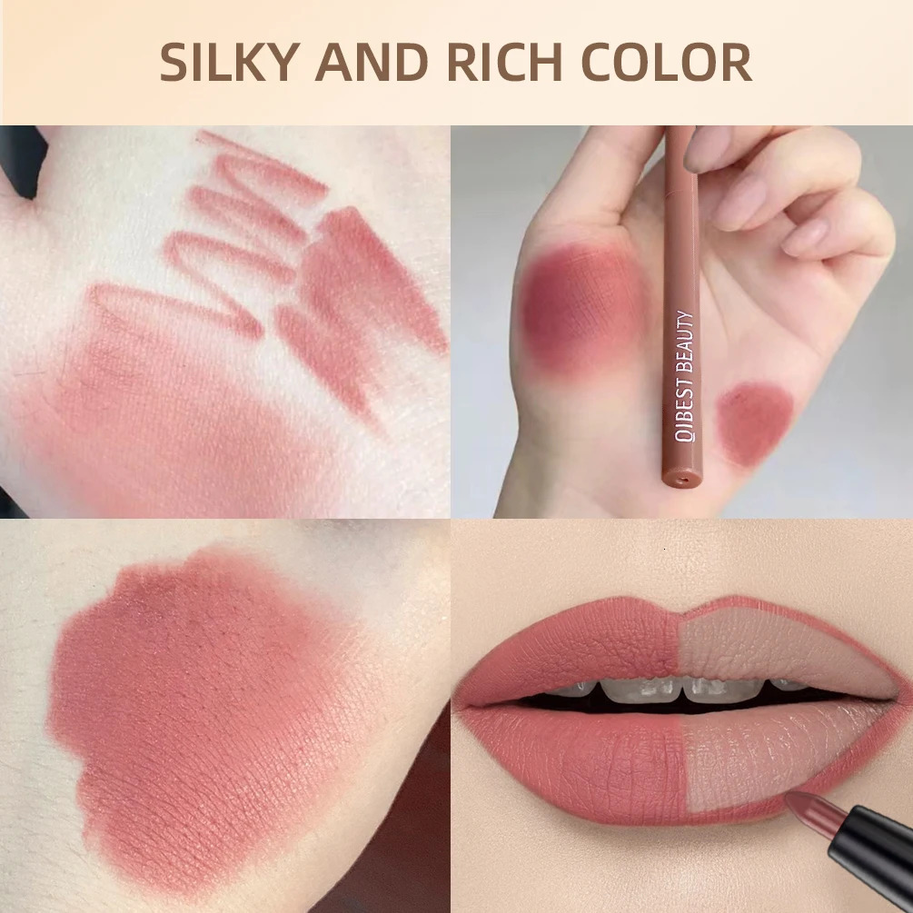 12pcs Lip Liner Pencil Set Matte Nude Contour Lipliner Pencil Lipstick Waterproof Long Lasting Lipstick Pen Lip Tint Cosmetics 250324
