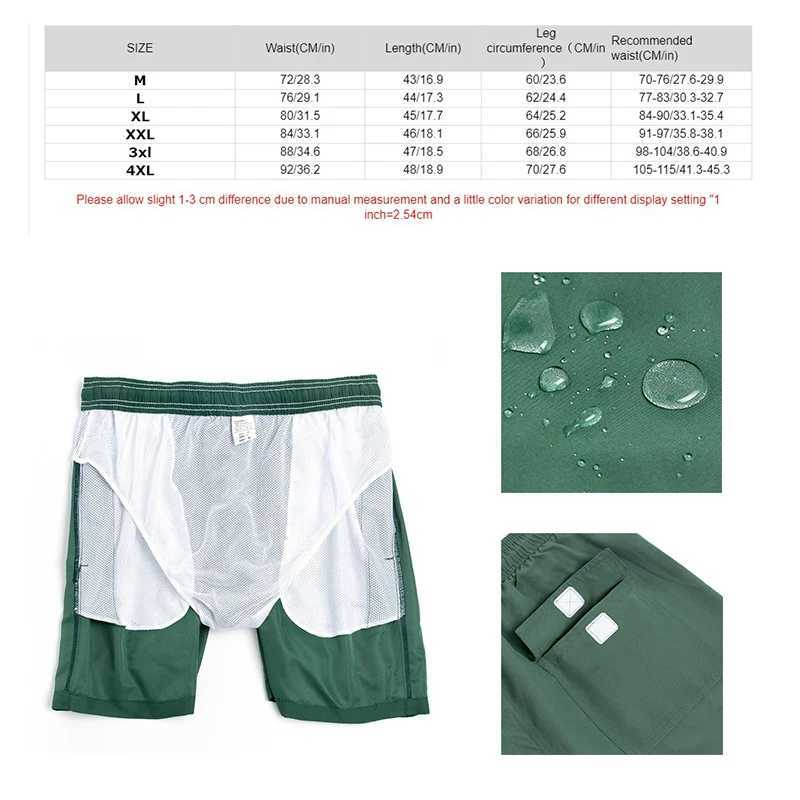 New 2024 Summer Fashion Mens Running Shorts Slow Running Gym Fitness Training Quick Drying Beach Shorts Mens Sports Exercise Bottom W250324