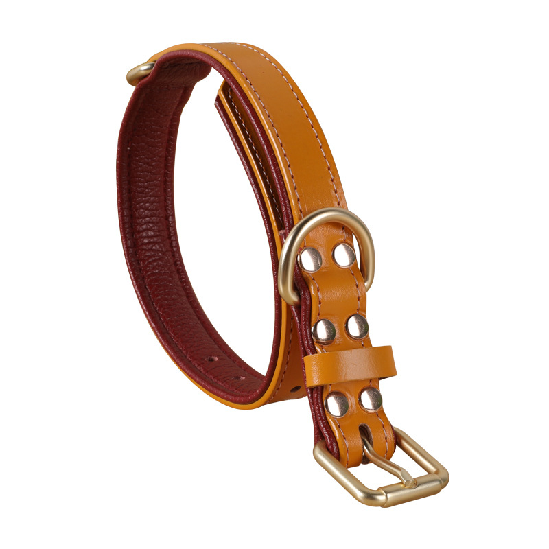 Customizable Hypoallergenic Canine PU Collar - Dual Color Design with Soft Microfiber Fabric
