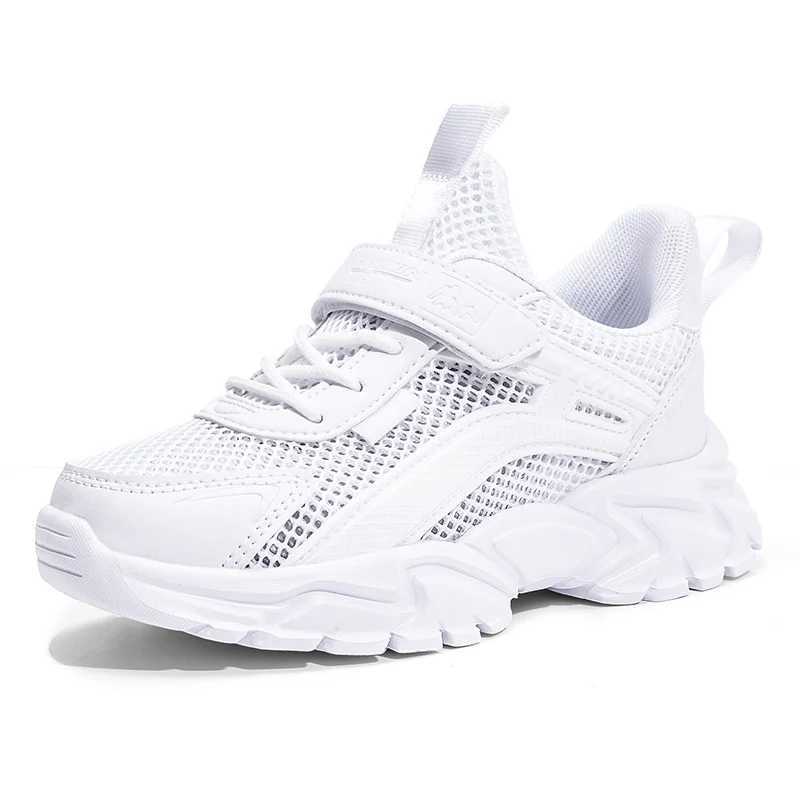 Vanmie childrens casual sports shoes summer mesh sports shoes walking and running shoes boys and girls childrens white shoes W250324