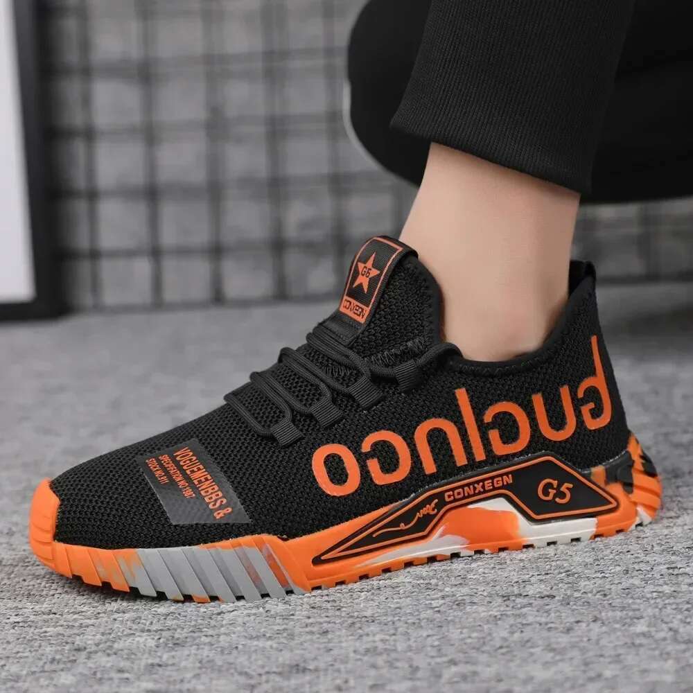 Men Summer Casual Outdoor Light Hiking Sports Mesh Lovers Running Fashion Breathable Vulcanized Shoes