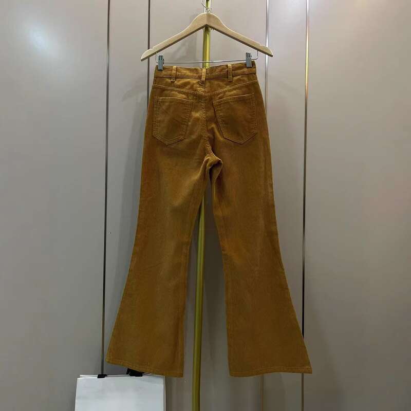 New Corduroy Micro Flared Goddess Pants For Women, Casual Versatile, Showing Height And Thinness B5