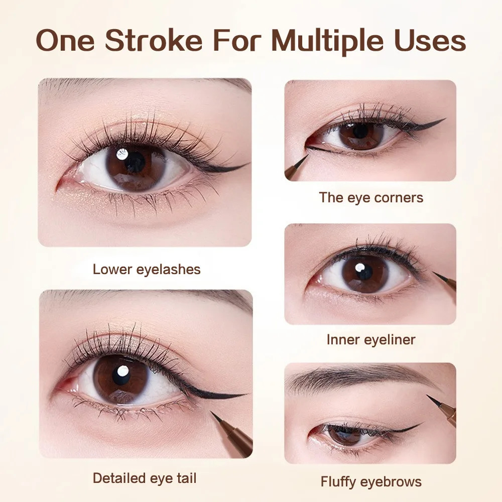 GECOMO color-condensing smooth liquid eyeliner pen smooth quick-drying anti-durable eyeliner 250324