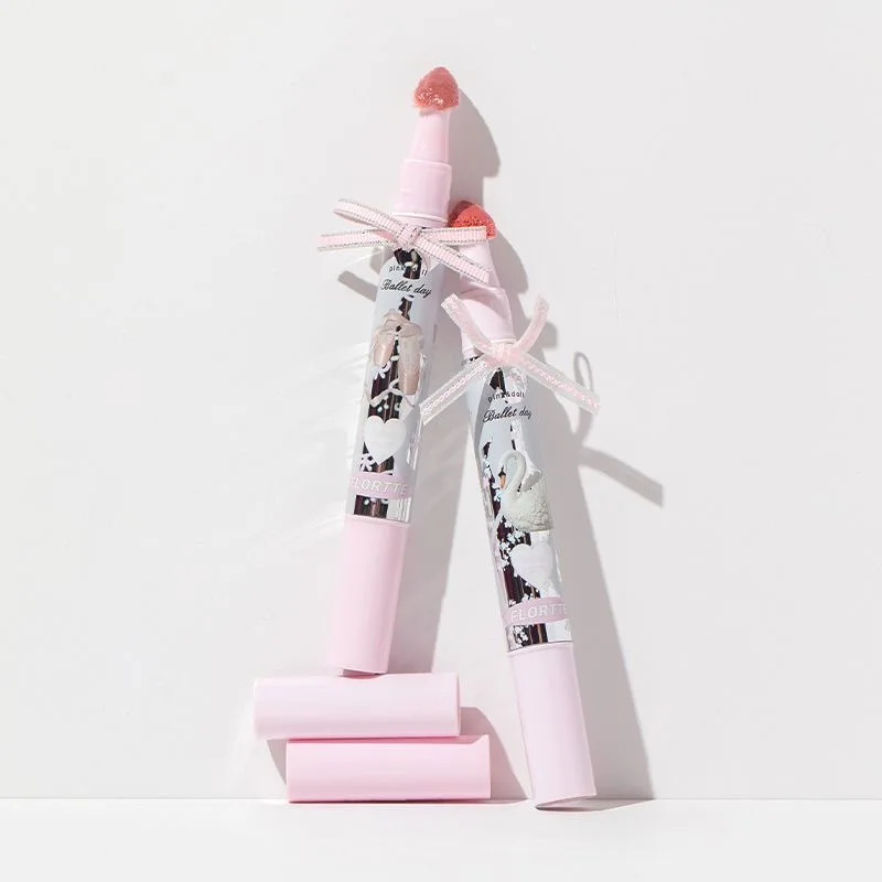 FLORTTE Little Bow Collection Film-forming Lipgloss Non-Stick Lip Glaze Liquid Lipstick Lip Plumper Natural Gloss Finish 250324