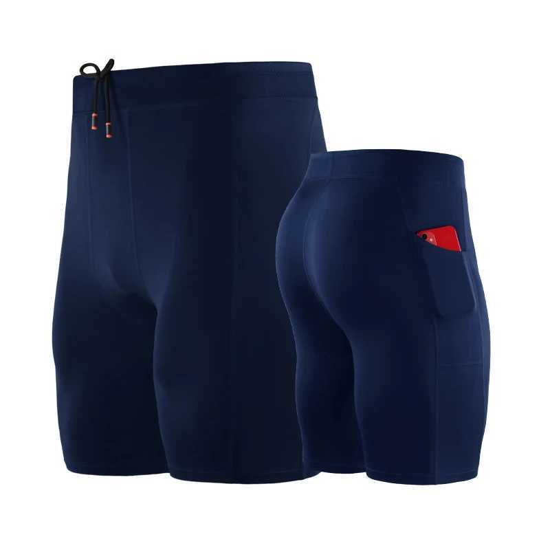 High waisted mens professional fitness shorts with pockets for sports running training willow branches quick drying elastic tight shorts W250324