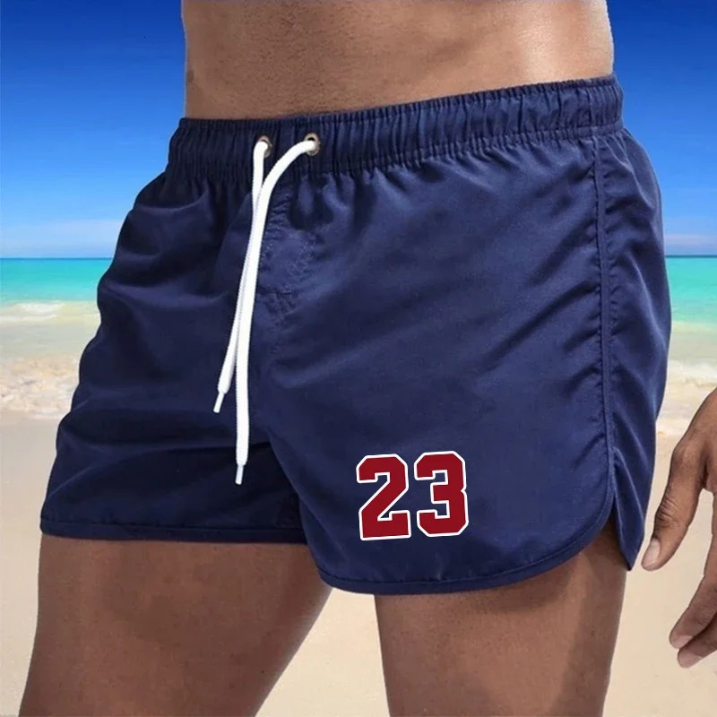 Swimwear Summer Swimming Suitcase Pocket Sports Shorts Mens Quick Drying Surfing Beach 2024 Breathable Men 250321