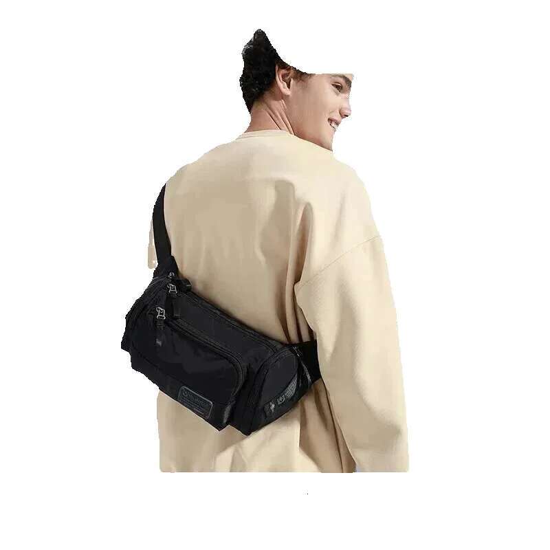 Volunteer Men's Crossbody Fashion Oxford Cloth Messenger Waist Bags For Men Casual Multifunctional Chest Bag Male 1825-09