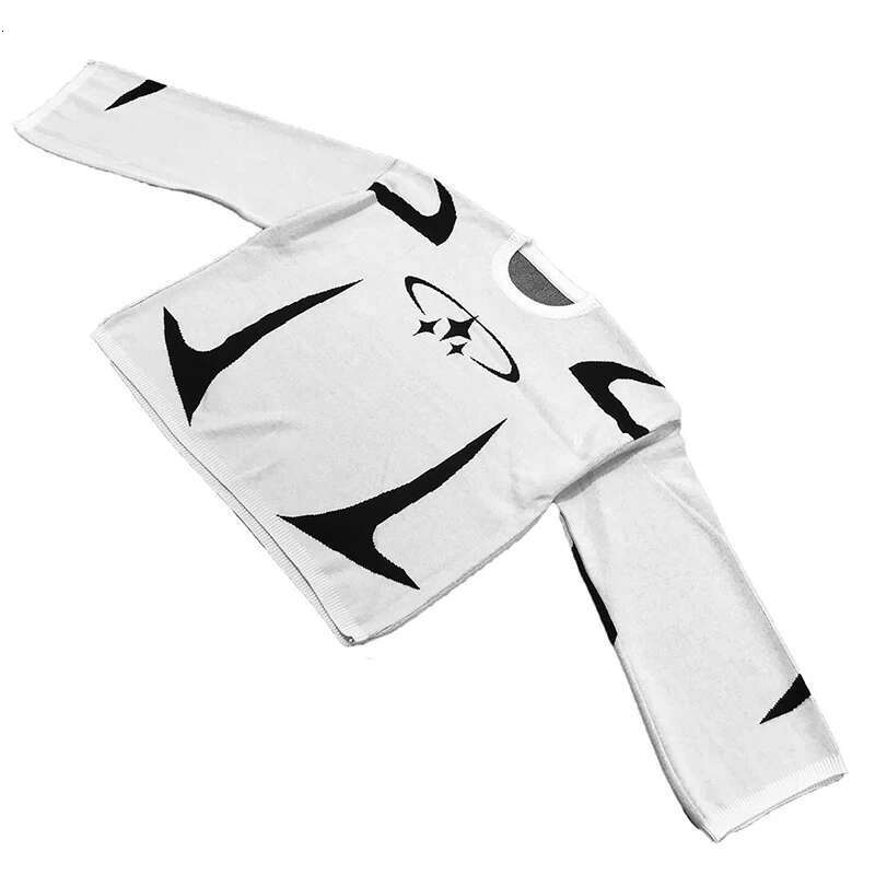 Haruku Star Print Sweaters Women Fashion Y2k Pullover Sweater Long Sleeve O-Neck Autumn Winter Ladies Knit Causal Loose Tops