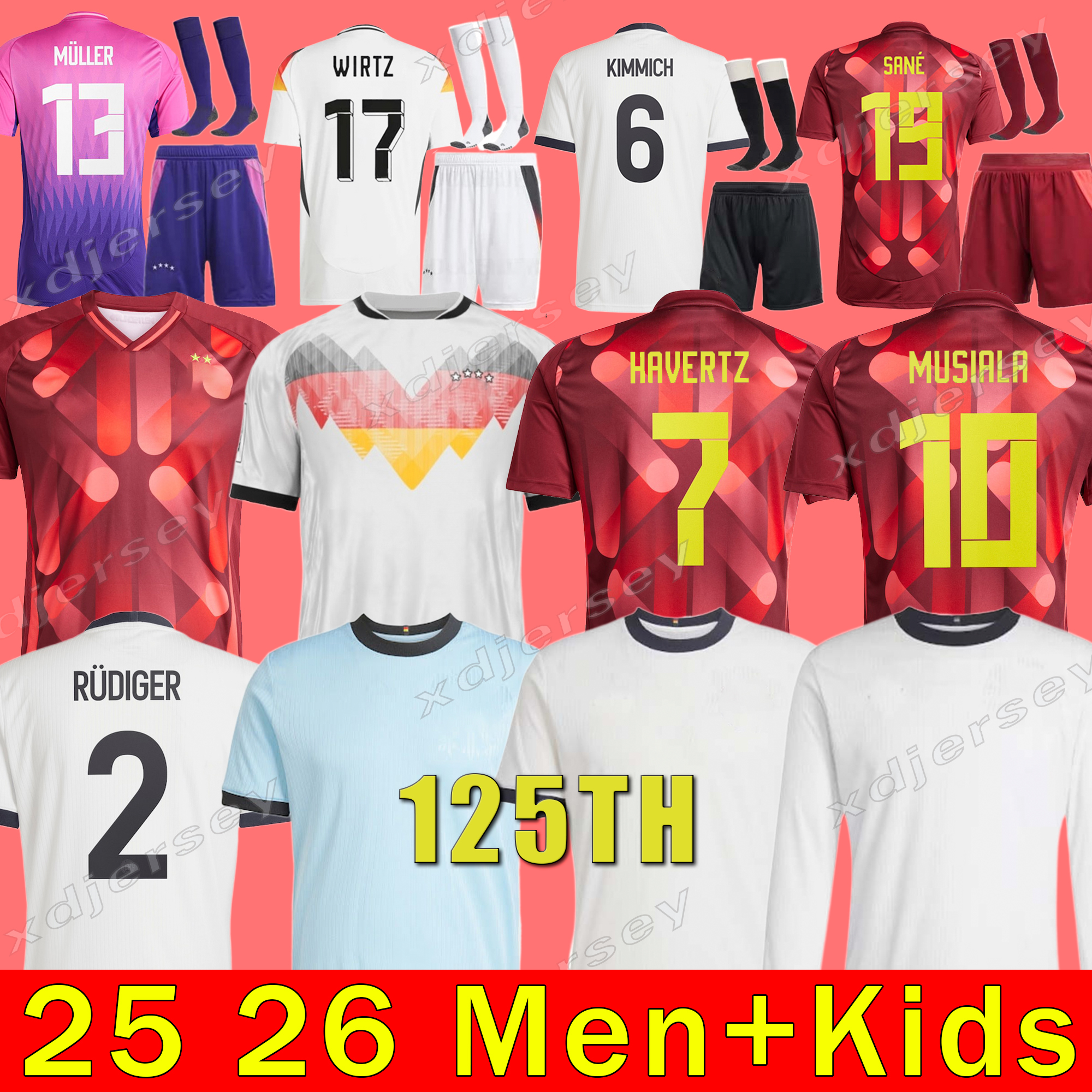 25 26 125th Germany 2025 125 Year Anniversary soccer jerseys Kit Women Euro football shirts men kids sets Limited Edition Whiteout goalkeeper Deutschland Trikot