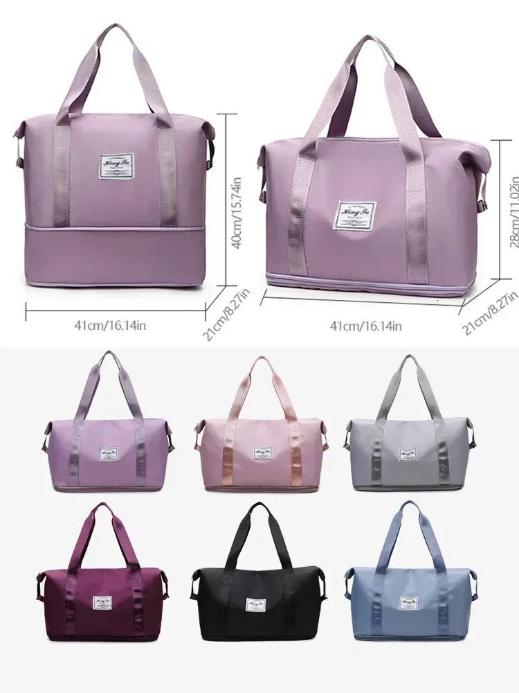 Carry On Travel Duffle Bag Nylon Capacity Storage Luggage Handbag Waterproof Sports Gym Tote Bags for Women Large 250327
