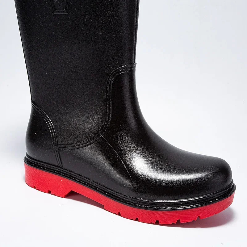 Botas 2024 Outdoor Mens Boots Fashion Rain Four Seasons Anti slip Comfortable Wear resistant Waterproof Shoes 250317