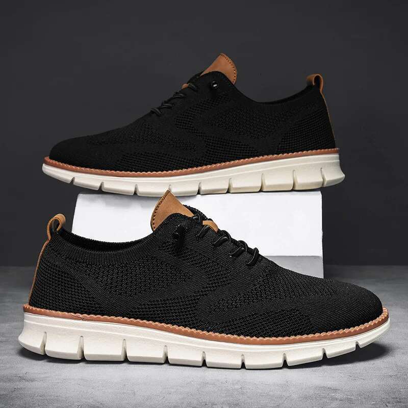 Men Casual British Style Oxfords Fashion Formal Brogue Business Urban Shoes Male Dress Sneakers for Party