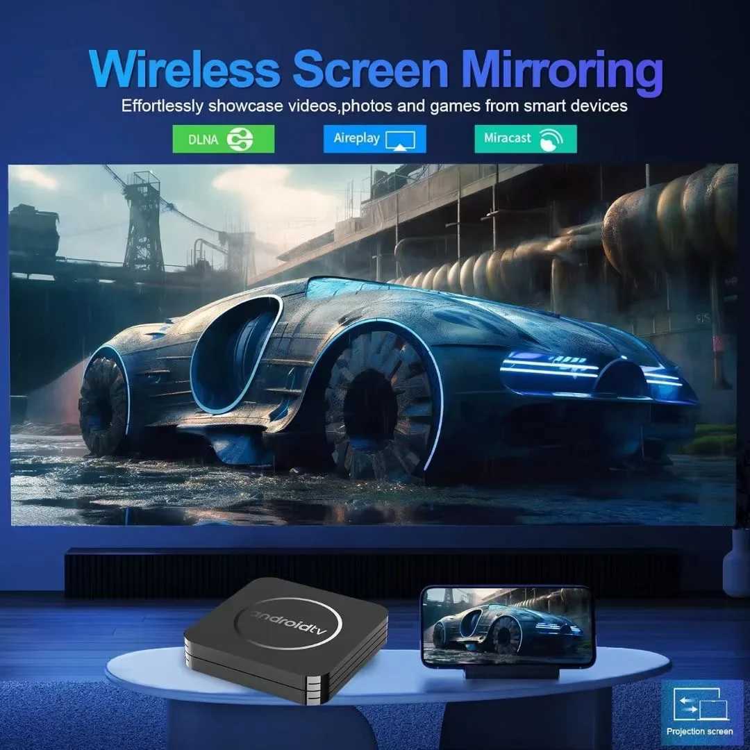 Q3 Android 14 TV Box 8K Set Top Box Allwinner H3 HD 4K 2.4G Wifi 4GB 64GB Smart Streaming Player Google Play Youtube X250325
